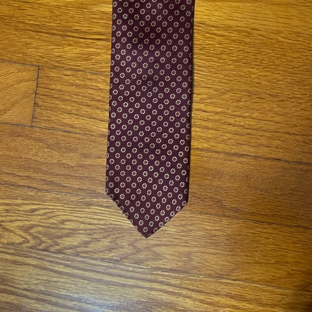 Classic Burgundy Patterned Tie